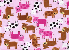 Urban Zoologie Kaufman Cows Children's Fabric 1/2 Metre