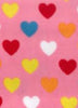 Children's Pink Heart Fleece Fabric