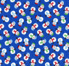 Christmas Fabric Cotton Mini Snowmen