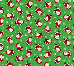 Christmas Fabric Cotton Mini Santas