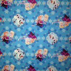 Frozen Fabric Ice Skating Frames Blue