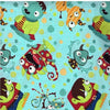 Monster Mash Children's Cotton Fabric  Remnant