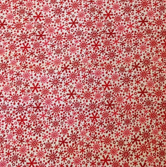 Riley Blake Home for the Holidays Snowflake Red 1/2 mtr