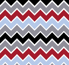 Speedster Chevrons Blue Cotton Fabric Riley Blake 1/2 Mtr