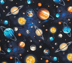 Stargazers Royal Space Fabric for Children