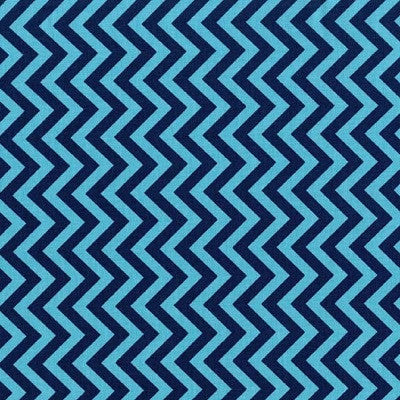Remnant Les Monsieurs Blue Tyre Tread Cotton Fabric Cars
