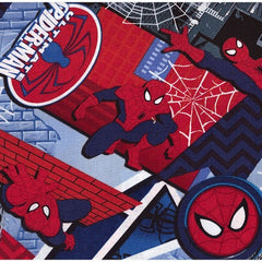 Ultimate Spiderman Grey Cotton Fabric