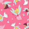 Fairyville Pink Fairies Cotton Fabric